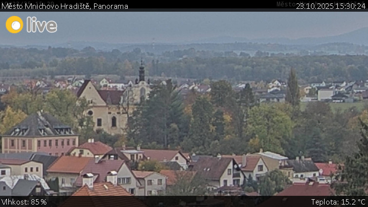 Město Mnichovo Hradiště - Panorama Mnichova Hradiště - 23.10.2025 v 15:30 Město Mnichovo Hradiště - Panorama Mnichova Hradiště - 23.10.2025 v 15:30