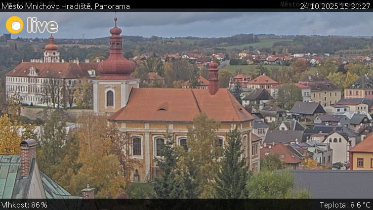 Město Mnichovo Hradiště - Panorama Mnichova Hradiště - 24.10.2025 v 15:30 Město Mnichovo Hradiště - Panorama Mnichova Hradiště - 24.10.2025 v 15:30