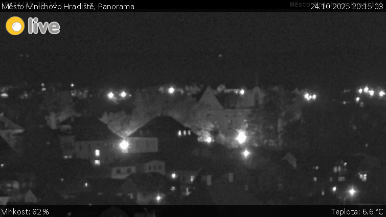 Město Mnichovo Hradiště - Panorama Mnichova Hradiště - 24.10.2025 v 20:15 Město Mnichovo Hradiště - Panorama Mnichova Hradiště - 24.10.2025 v 20:15