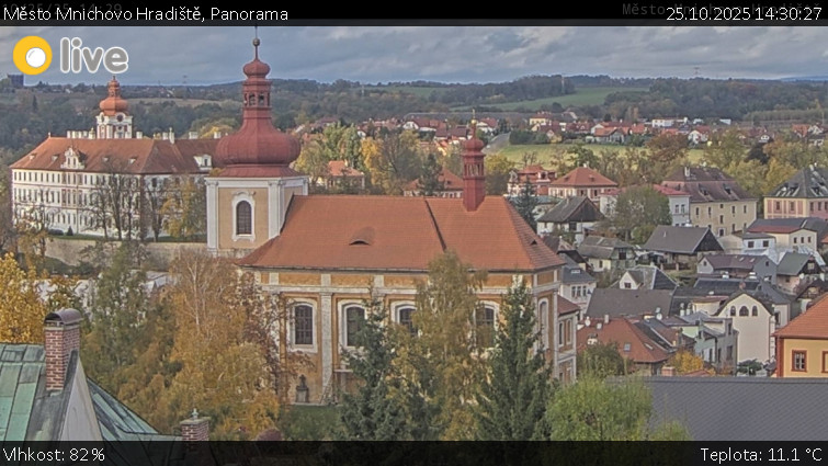 Město Mnichovo Hradiště - Panorama Mnichova Hradiště - 25.10.2025 v 14:30 Město Mnichovo Hradiště - Panorama Mnichova Hradiště - 25.10.2025 v 14:30