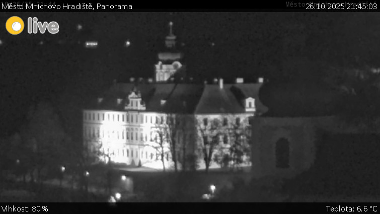 Město Mnichovo Hradiště - Panorama Mnichova Hradiště - 26.10.2025 v 21:45 Město Mnichovo Hradiště - Panorama Mnichova Hradiště - 26.10.2025 v 21:45