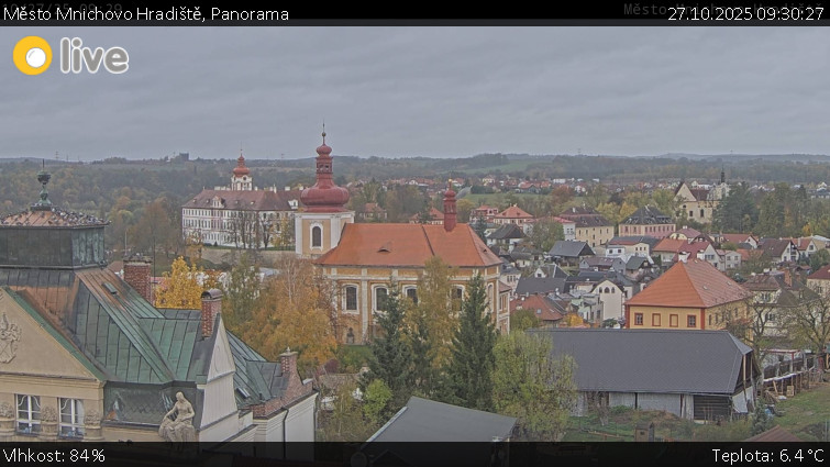 Město Mnichovo Hradiště - Panorama Mnichova Hradiště - 27.10.2025 v 09:30 Město Mnichovo Hradiště - Panorama Mnichova Hradiště - 27.10.2025 v 09:30