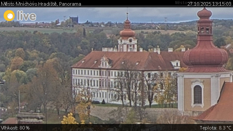 Město Mnichovo Hradiště - Panorama Mnichova Hradiště - 27.10.2025 v 13:15 Město Mnichovo Hradiště - Panorama Mnichova Hradiště - 27.10.2025 v 13:15