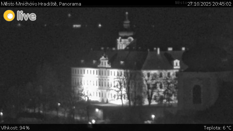 Město Mnichovo Hradiště - Panorama Mnichova Hradiště - 27.10.2025 v 20:45 Město Mnichovo Hradiště - Panorama Mnichova Hradiště - 27.10.2025 v 20:45