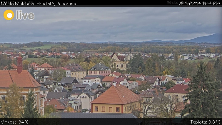 Město Mnichovo Hradiště - Panorama Mnichova Hradiště - 28.10.2025 v 10:30 Město Mnichovo Hradiště - Panorama Mnichova Hradiště - 28.10.2025 v 10:30