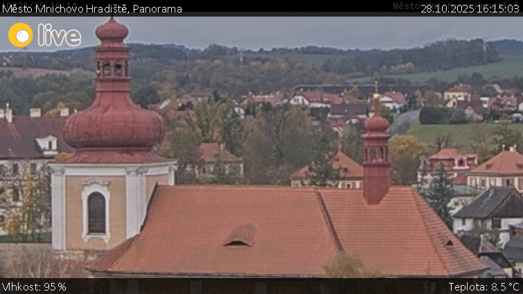 Město Mnichovo Hradiště - Panorama Mnichova Hradiště - 28.10.2025 v 16:15 Město Mnichovo Hradiště - Panorama Mnichova Hradiště - 28.10.2025 v 16:15