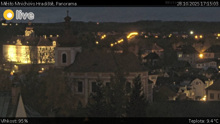 Město Mnichovo Hradiště - Panorama Mnichova Hradiště - 28.10.2025 v 17:15 Město Mnichovo Hradiště - Panorama Mnichova Hradiště - 28.10.2025 v 17:15