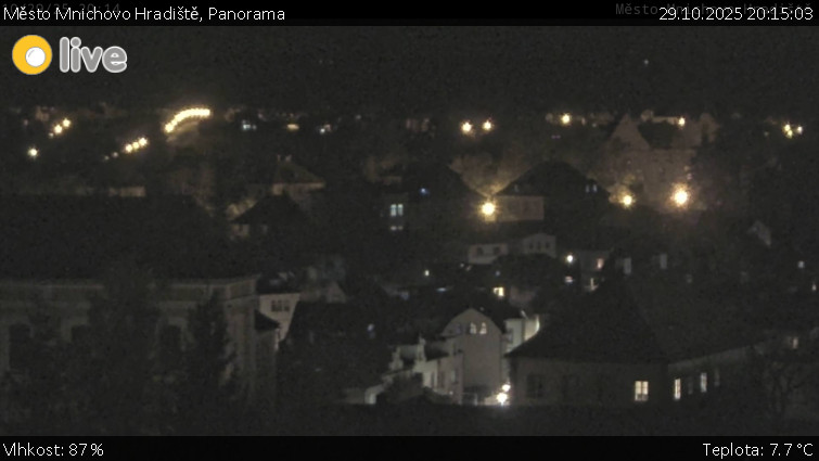 Město Mnichovo Hradiště - Panorama Mnichova Hradiště - 29.10.2025 v 20:15 Město Mnichovo Hradiště - Panorama Mnichova Hradiště - 29.10.2025 v 20:15