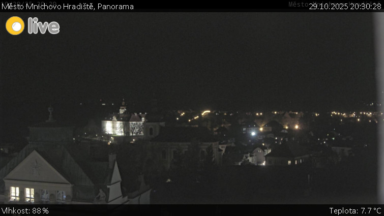 Město Mnichovo Hradiště - Panorama Mnichova Hradiště - 29.10.2025 v 20:30 Město Mnichovo Hradiště - Panorama Mnichova Hradiště - 29.10.2025 v 20:30
