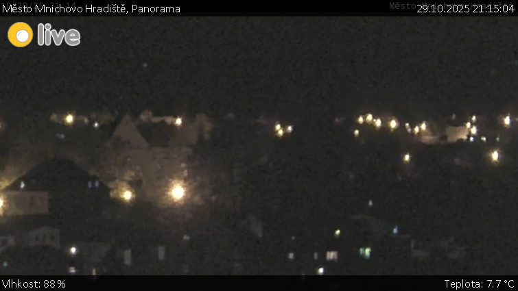 Město Mnichovo Hradiště - Panorama Mnichova Hradiště - 29.10.2025 v 21:15 Město Mnichovo Hradiště - Panorama Mnichova Hradiště - 29.10.2025 v 21:15
