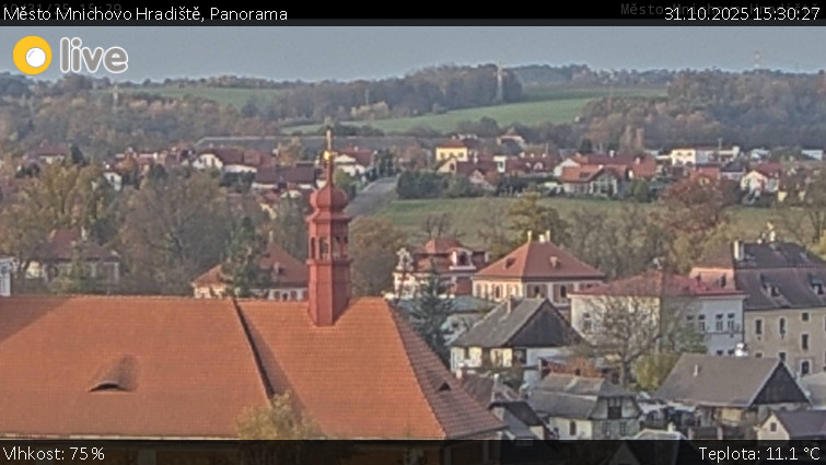 Město Mnichovo Hradiště - Panorama Mnichova Hradiště - 31.10.2025 v 15:30 Město Mnichovo Hradiště - Panorama Mnichova Hradiště - 31.10.2025 v 15:30