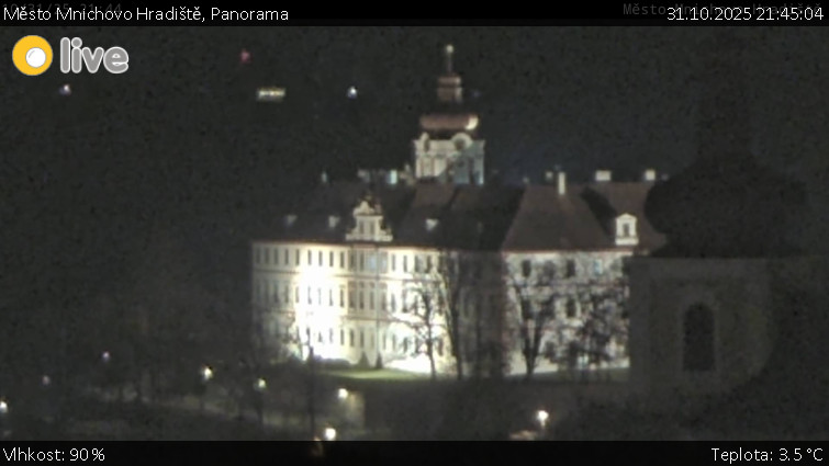 Město Mnichovo Hradiště - Panorama Mnichova Hradiště - 31.10.2025 v 21:45 Město Mnichovo Hradiště - Panorama Mnichova Hradiště - 31.10.2025 v 21:45
