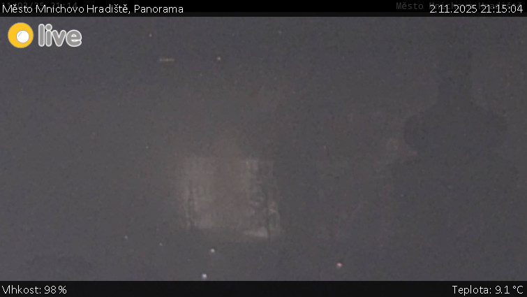 Město Mnichovo Hradiště - Panorama Mnichova Hradiště - 2.11.2025 v 21:15 Město Mnichovo Hradiště - Panorama Mnichova Hradiště - 2.11.2025 v 21:15