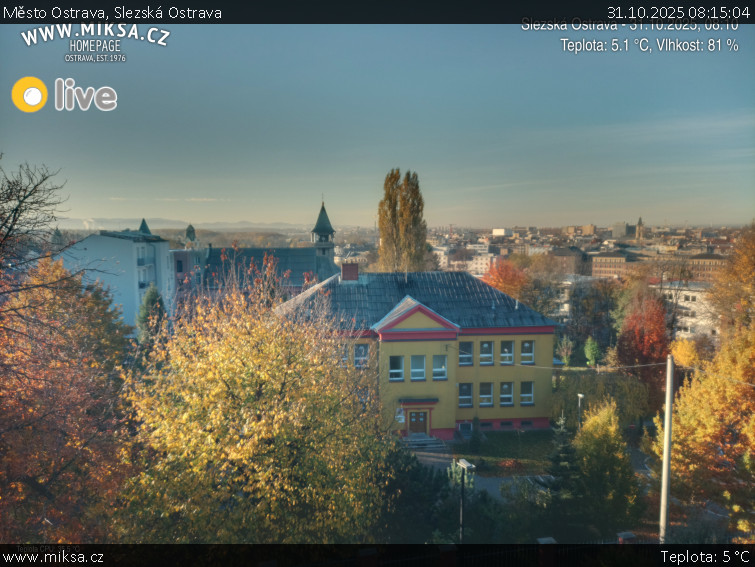 Město Ostrava - Slezská Ostrava - 31.10.2025 v 08:15 Město Ostrava - Slezská Ostrava - 31.10.2025 v 08:15