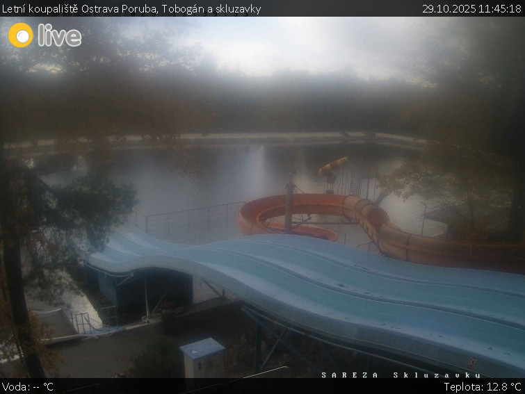Letní koupaliště Ostrava Poruba - Tobogán a skluzavky - 29.10.2025 v 11:45 Letní koupaliště Ostrava Poruba - Tobogán a skluzavky - 29.10.2025 v 11:45