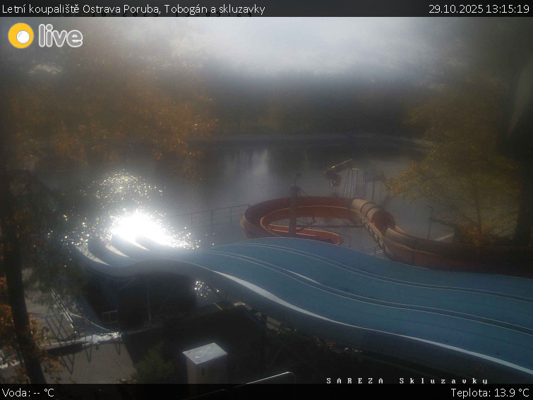 Letní koupaliště Ostrava Poruba - Tobogán a skluzavky - 29.10.2025 v 13:15 Letní koupaliště Ostrava Poruba - Tobogán a skluzavky - 29.10.2025 v 13:15