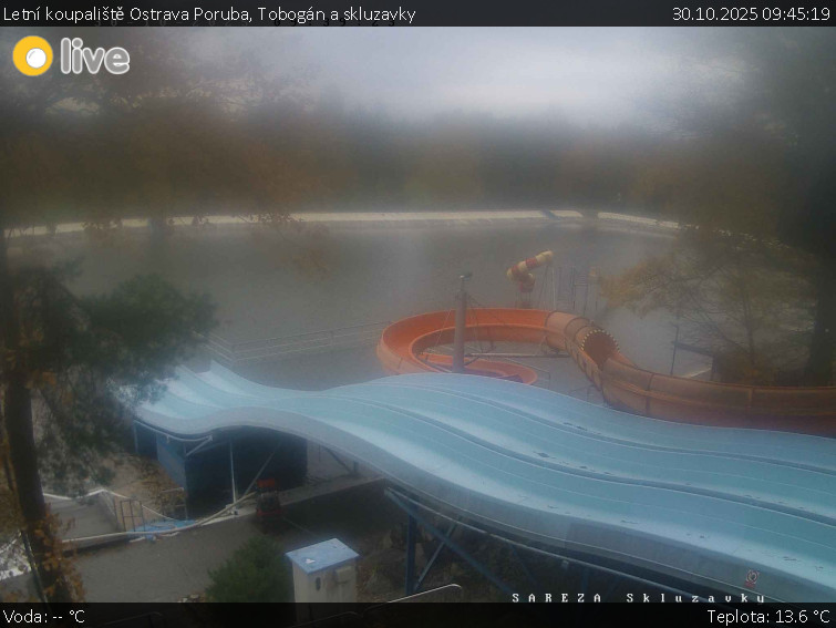 Letní koupaliště Ostrava Poruba - Tobogán a skluzavky - 30.10.2025 v 09:45 Letní koupaliště Ostrava Poruba - Tobogán a skluzavky - 30.10.2025 v 09:45