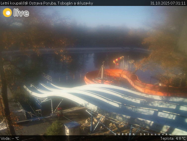 Letní koupaliště Ostrava Poruba - Tobogán a skluzavky - 31.10.2025 v 07:31 Letní koupaliště Ostrava Poruba - Tobogán a skluzavky - 31.10.2025 v 07:31