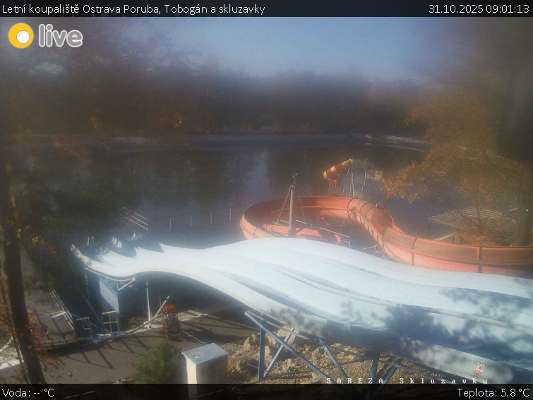 Letní koupaliště Ostrava Poruba - Tobogán a skluzavky - 31.10.2025 v 09:01 Letní koupaliště Ostrava Poruba - Tobogán a skluzavky - 31.10.2025 v 09:01