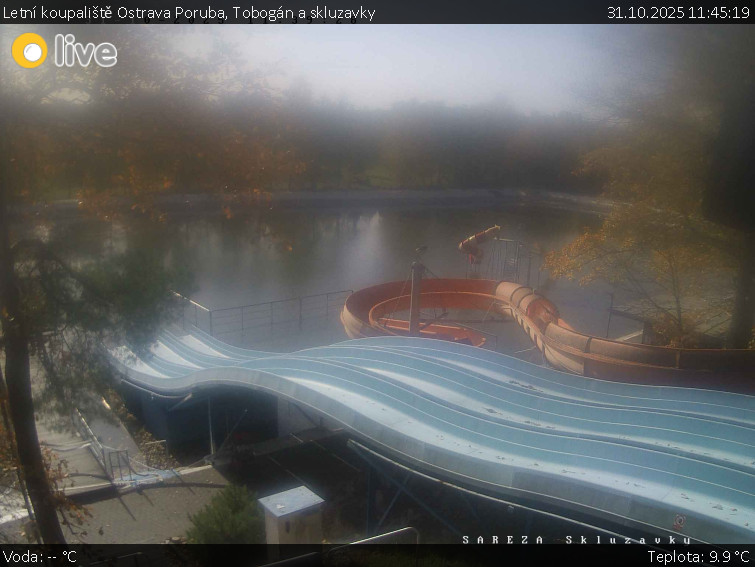 Letní koupaliště Ostrava Poruba - Tobogán a skluzavky - 31.10.2025 v 11:45 Letní koupaliště Ostrava Poruba - Tobogán a skluzavky - 31.10.2025 v 11:45