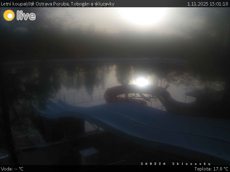 Letní koupaliště Ostrava Poruba - Tobogán a skluzavky - 1.11.2025 v 15:01 Letní koupaliště Ostrava Poruba - Tobogán a skluzavky - 1.11.2025 v 15:01