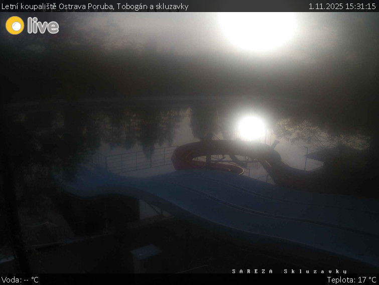 Letní koupaliště Ostrava Poruba - Tobogán a skluzavky - 1.11.2025 v 15:31 Letní koupaliště Ostrava Poruba - Tobogán a skluzavky - 1.11.2025 v 15:31