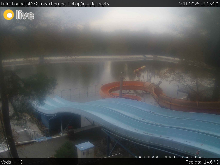 Letní koupaliště Ostrava Poruba - Tobogán a skluzavky - 2.11.2025 v 12:15 Letní koupaliště Ostrava Poruba - Tobogán a skluzavky - 2.11.2025 v 12:15