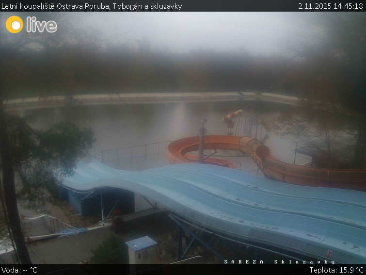 Letní koupaliště Ostrava Poruba - Tobogán a skluzavky - 2.11.2025 v 14:45 Letní koupaliště Ostrava Poruba - Tobogán a skluzavky - 2.11.2025 v 14:45