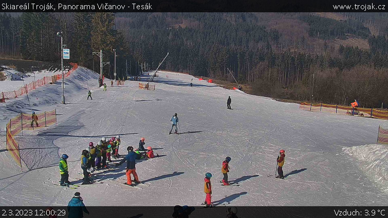 Skiareál Troják - Panorama Vičanov - Tesák - 2.3.2023 v 12:00