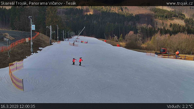 Skiareál Troják - Panorama Vičanov - Tesák - 16.3.2023 v 12:00