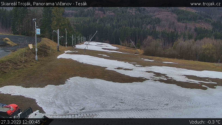Skiareál Troják - Panorama Vičanov - Tesák - 27.3.2023 v 12:00