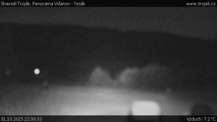 Skiareál Troják - Panorama Vičanov - Tesák - 31.10.2025 v 22:30 Skiareál Troják - Panorama Vičanov - Tesák - 31.10.2025 v 22:30