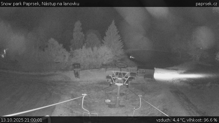 Snow park Paprsek - Nástup na lanovku - 13.10.2025 v 21:00 Snow park Paprsek - Nástup na lanovku - 13.10.2025 v 21:00
