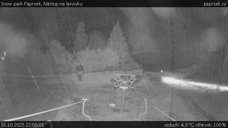Snow park Paprsek - Nástup na lanovku - 16.10.2025 v 22:00 Snow park Paprsek - Nástup na lanovku - 16.10.2025 v 22:00
