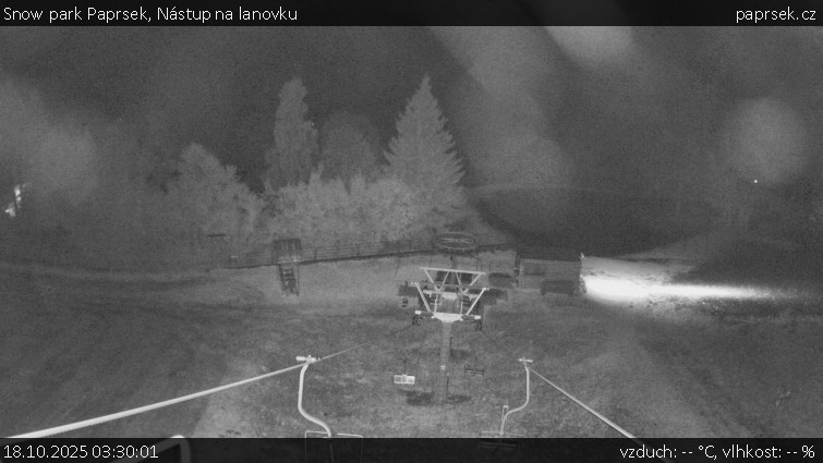 Snow park Paprsek - Nástup na lanovku - 18.10.2025 v 03:30 Snow park Paprsek - Nástup na lanovku - 18.10.2025 v 03:30