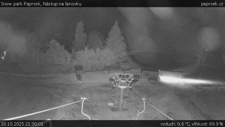 Snow park Paprsek - Nástup na lanovku - 18.10.2025 v 21:30 Snow park Paprsek - Nástup na lanovku - 18.10.2025 v 21:30