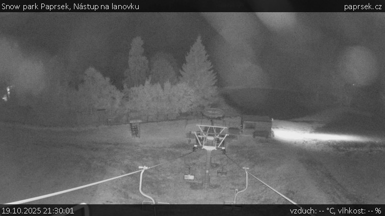 Snow park Paprsek - Nástup na lanovku - 19.10.2025 v 21:30 Snow park Paprsek - Nástup na lanovku - 19.10.2025 v 21:30
