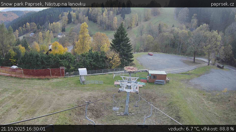 Snow park Paprsek - Nástup na lanovku - 21.10.2025 v 16:30 Snow park Paprsek - Nástup na lanovku - 21.10.2025 v 16:30