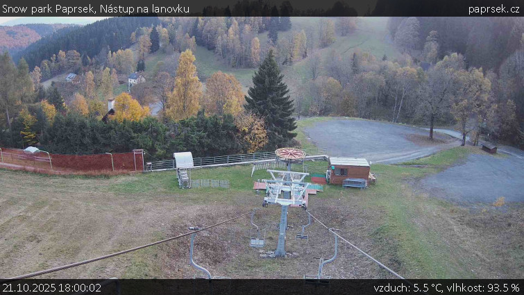 Snow park Paprsek - Nástup na lanovku - 21.10.2025 v 18:00 Snow park Paprsek - Nástup na lanovku - 21.10.2025 v 18:00