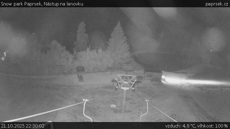 Snow park Paprsek - Nástup na lanovku - 21.10.2025 v 22:30 Snow park Paprsek - Nástup na lanovku - 21.10.2025 v 22:30