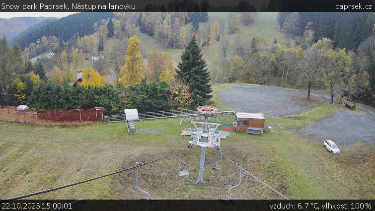 Snow park Paprsek - Nástup na lanovku - 22.10.2025 v 15:00 Snow park Paprsek - Nástup na lanovku - 22.10.2025 v 15:00