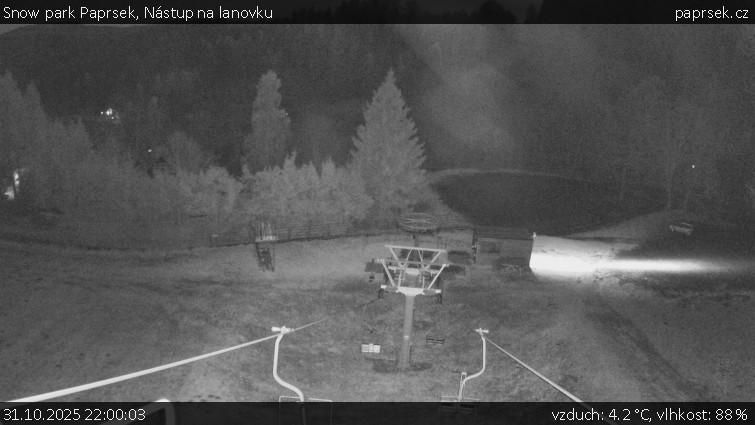 Snow park Paprsek - Nástup na lanovku - 31.10.2025 v 22:00 Snow park Paprsek - Nástup na lanovku - 31.10.2025 v 22:00