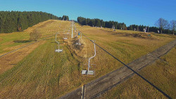 Lanovka - pohled nahoru