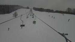 Lanovka - pohled nahoru