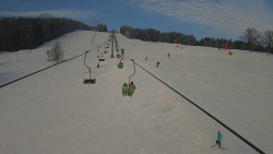 Lanovka - pohled nahoru