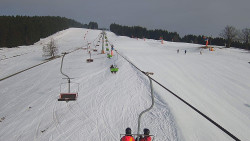 Lanovka - pohled nahoru