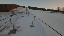 Lanovka - pohled nahoru