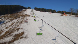 Lanovka - pohled nahoru