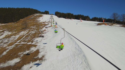 Lanovka - pohled nahoru