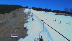 Lanovka - pohled nahoru